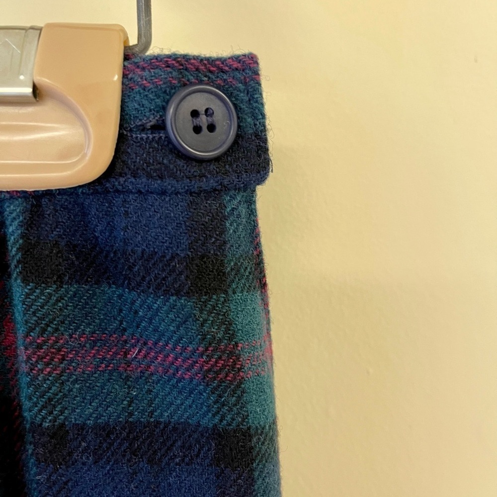 Vintage Pendleton Plaid Wool Midi A-Line Skirt - Picture 2 of 6